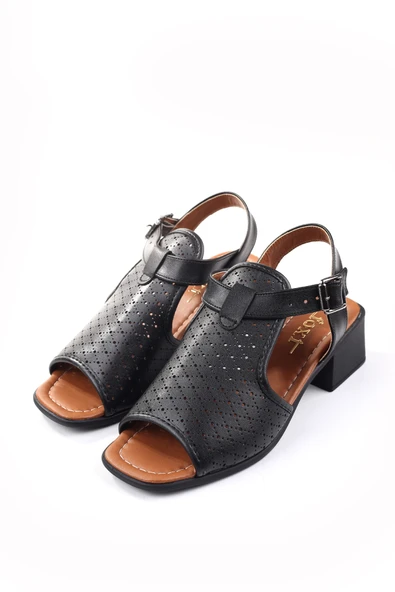 Walkenzo Frzn-1613 Kadın 4,5 Cm Topuklu Yazlık Ayakkabı - Resim 3