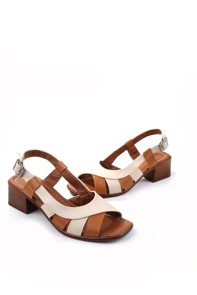 Walkenzo Frzn-1611 Kadın 4,5 Cm Topuklu Yazlık Ayakkabı - Resim 2