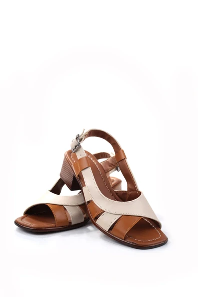 Walkenzo Frzn-1611 Kadın 4,5 Cm Topuklu Yazlık Ayakkabı - Resim 8