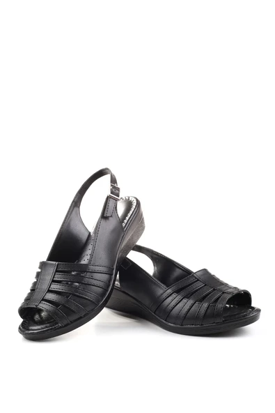 Walkenzo 3785 Ortopedik Büyük Numara Kadın Günlük Sandalet - Resim 3