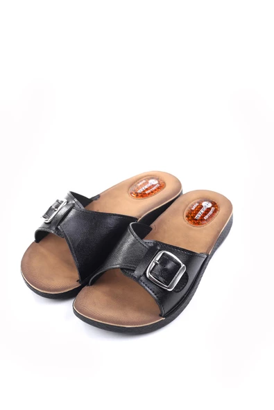 Gezer 10826 Massage Soft Taban Günlük Tokalı Kadın Terlik - Resim 3