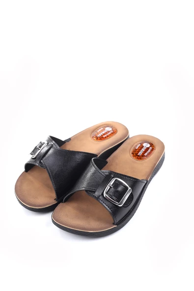 Gezer 10826 Massage Soft Taban Günlük Tokalı Kadın Terlik - Resim 3