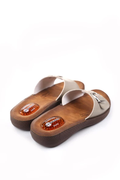 Gezer 10826 Massage Soft Taban Günlük Tokalı Kadın Terlik - Resim 8