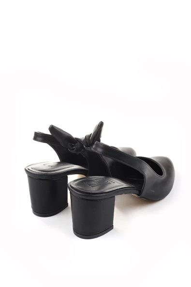 Ceylan 3922 Kadın 6 Cm Topuklu Arkası Açık Ayakkabı - Resim 7