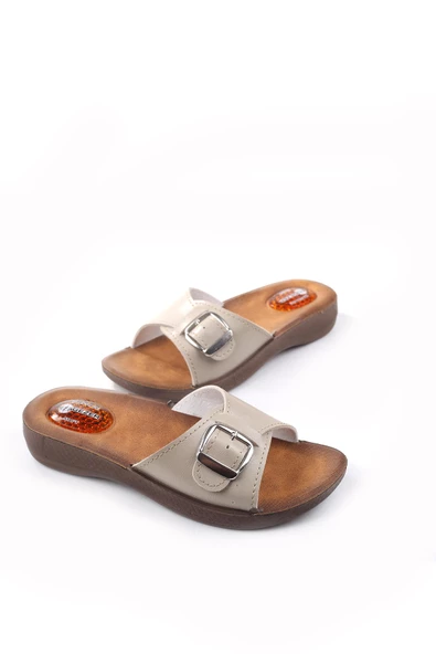 Gezer 10826 Massage Soft Taban Günlük Tokalı Kadın Terlik - Resim 2