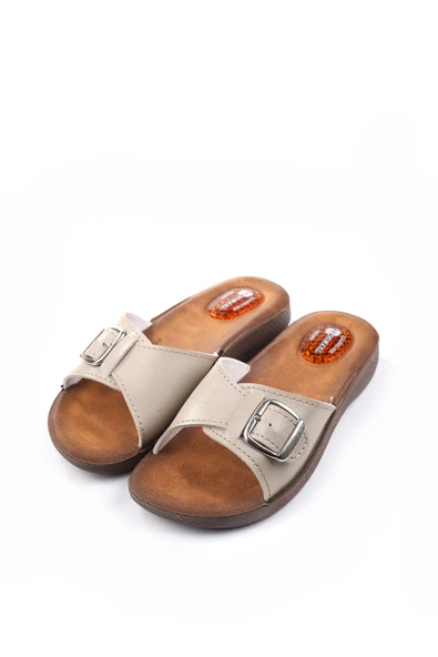 Gezer 10826 Massage Soft Taban Günlük Tokalı Kadın Terlik - Resim 4