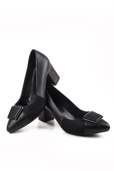 Walkenzo 904-2 Kadın 6 Cm Kare Topuklu Ayakkabı - 5