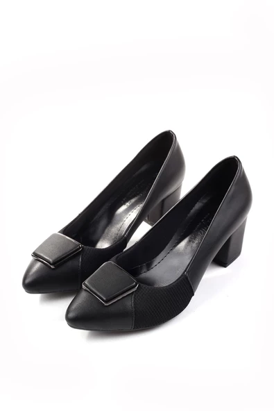 Walkenzo 904-2 Kadın 6 Cm Kare Topuklu Ayakkabı - 3
