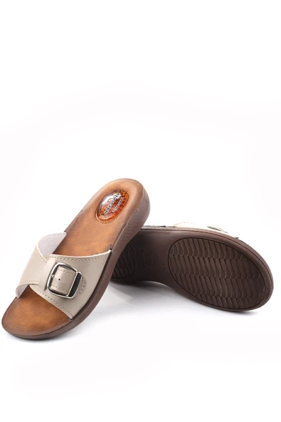 Gezer 10826 Massage Soft Taban Günlük Tokalı Kadın Terlik - Resim 10