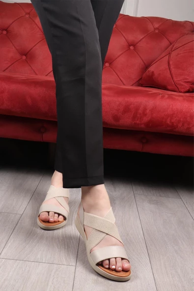 Walkenzo 3980 Anatomik Rahat Taban Günlük Kadın Sandalet - Resim 7
