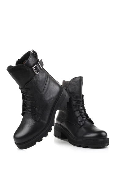 Castle Black 212580-1 Termo Taban Hakiki Deri Günlük Kadın Bot - Resim 3