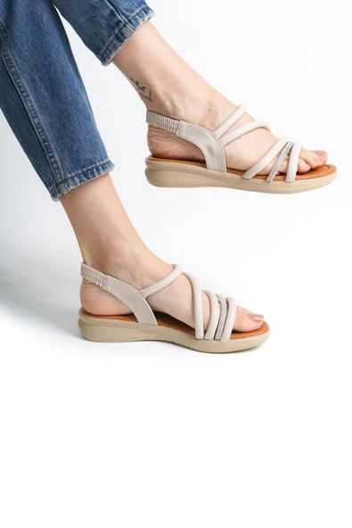 Walkenzo 3981 Anatomik Rahat Taban Günlük Kadın Sandalet - Resim 4