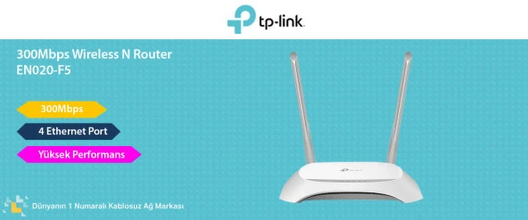 TP-LINK EN020-F5 300Mbps KABLOSUZ ACCESS POINT VE ROUTER