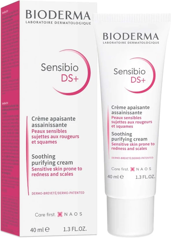 Sensibio DS+ Cream Hassas Ciltler için Yağlı Pullanma ve Kızarıklık Karşıtı Yatıştırıcı Bakım Kremi 40 ml
