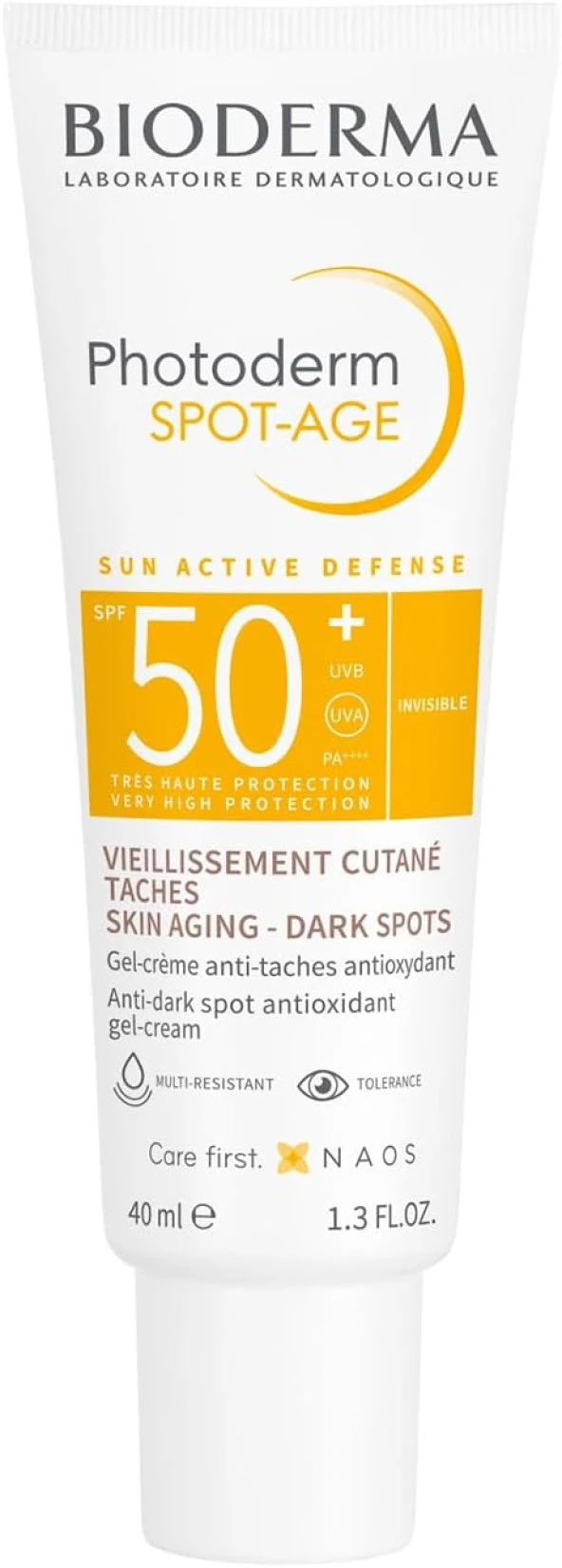 Photoderm Spot Age SPF50+ Leke, Yaşlanma ve Kırışıklık Karşıtı E ve C Vitamini İçeren Yüksek Korumalı Güneş Kremi 40 ml