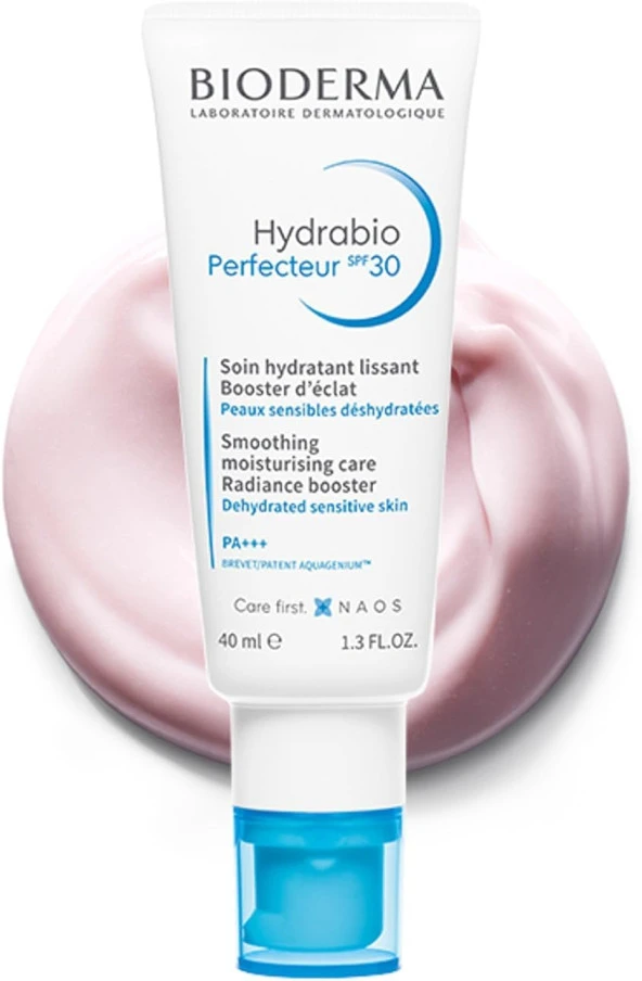 Hydrabio Perfecteur Işıltı Veren, SPF30 Güneş Koruyucu ve Niasinamid İçeren Nemlendirici Yüz Kremi 40 ml