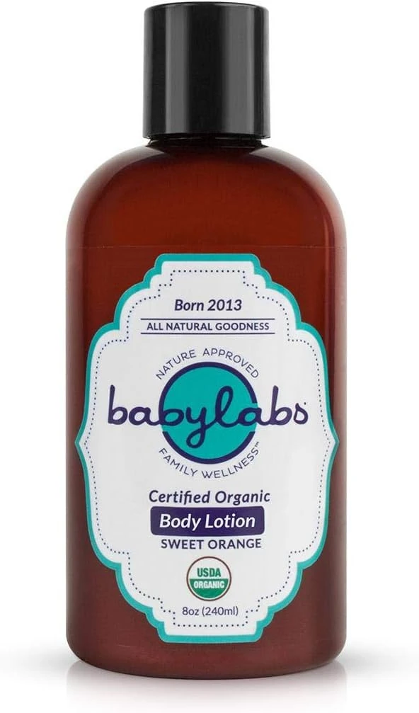 Organik Vücut Losyonu (Tatlı Portakal) BabyLabs® BODY LOTION (Organic - Sweet Orange) (8oz) 240ml