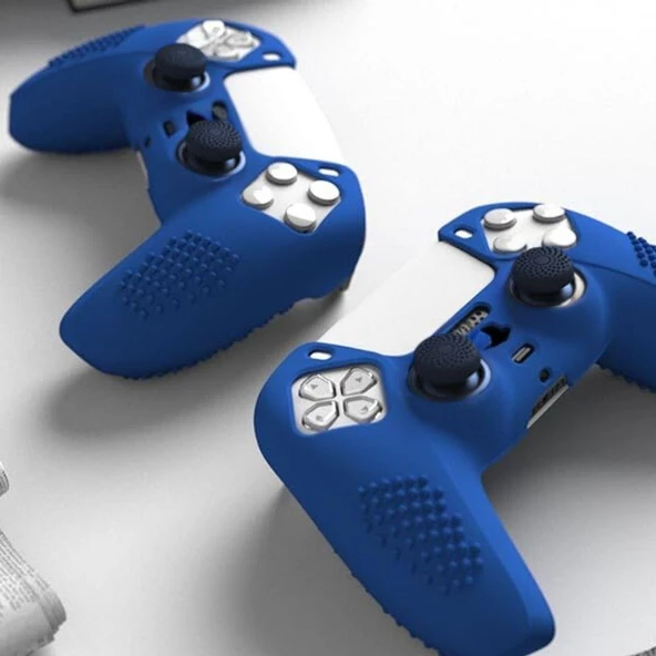 Cosmostech PS5 Controller Joystick Oyun Kolu Gamepad Uyumlu Silikon + 8'li Analog Koruyucu M - 2