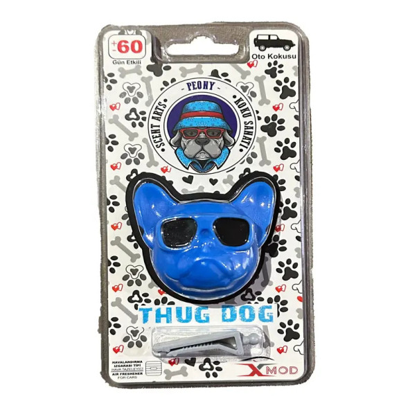 Oto Klima Araç Kokusu Gri Bulldog 2 ADET Araba Kokusu 60 Gün Kalıcı (MAVİ) ürün görseli