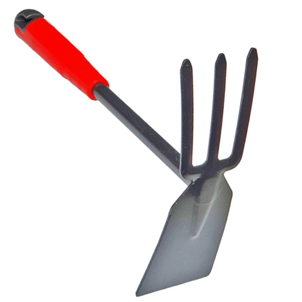 Metal Uçlu Hobi Bahçe Seti 3'Lü Kürek Tırmık Çapa Çiçek Bakımı Toprak Kazma Seti - 4