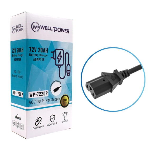 WELLPOWER WP-7220P 72V 20A ELETRİKLİ BİSİKLET ŞARJ