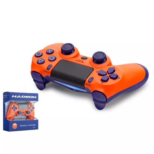 OYUN KOLU GAMEPAD KABLOSUZ PS4 BULETOOTH TURUNCU HADRON HD-323H