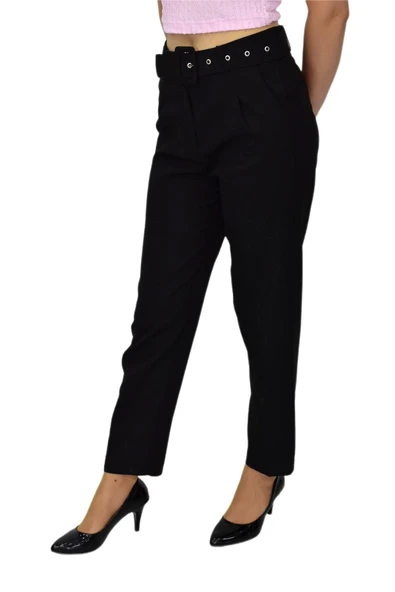 Kadın Kemerli Bilek Pantolon BGL-ST03690 - Resim 9