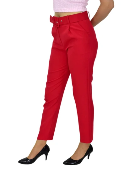 Kadın Kemerli Bilek Pantolon BGL-ST03690 - Resim 10
