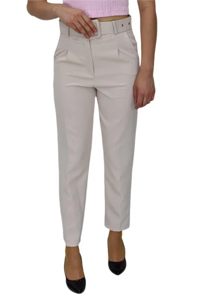 Kadın Büyük Beden Kemerli Pantolon BGL-ST03691 - Resim 10