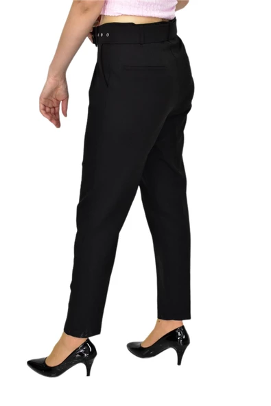 Kadın Büyük Beden Kemerli Pantolon BGL-ST03691 - Resim 11
