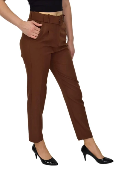 Kadın Büyük Beden Kemerli Pantolon BGL-ST03691 - Resim 2