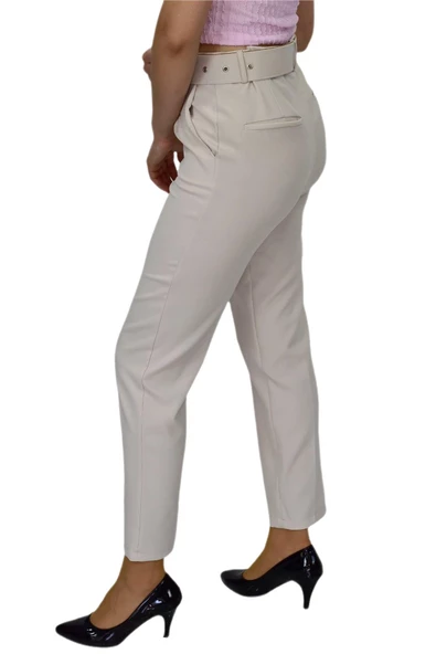 Kadın Büyük Beden Kemerli Pantolon BGL-ST03691 - Resim 12