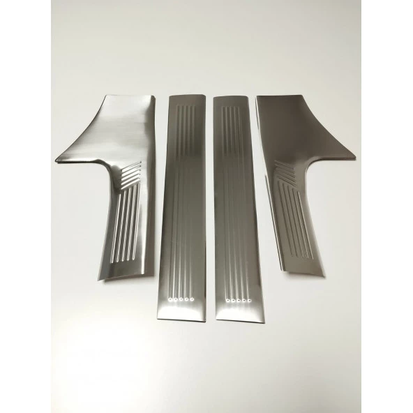 Peugeot 408 Krom Iç Kapı Eşiği 4 Parça 2022> Paslanmaz Çelik Taşlı ürün görseli