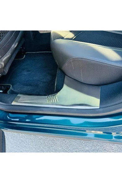 Peugeot 408 Krom Iç Kapı Eşiği 4 Parça 2022> Paslanmaz Çelik Taşlı - Resim 4