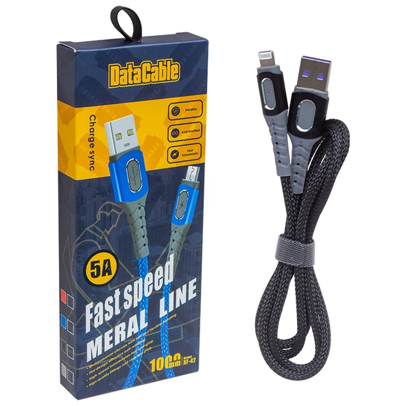 POWERMASTER PM-3787 5 AMPER LIGHTNING HIZLI ŞARJ DATA KABLOSU - 2