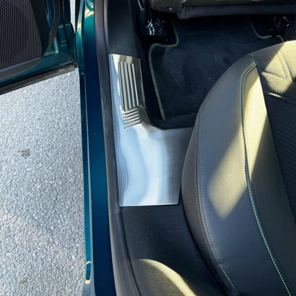 Peugeot 408 Krom Iç Kapı Eşiği 4 Parça 2022> Paslanmaz Çelik Taşlı - Resim 5