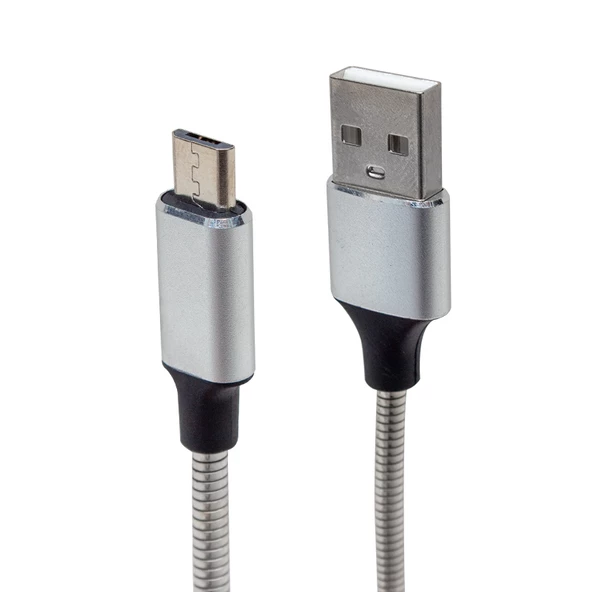 POWERMASTER PM-3793 SAMSUNG METAL ÖRGÜLÜ DATA VE ŞARJ KABLOSU - 2