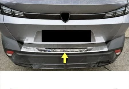 Peugeot 408 Krom Set 2022> 2 Parça Paslanmaz Çelik (Arka Tampon + Bagaj İç Eşiği) - 2