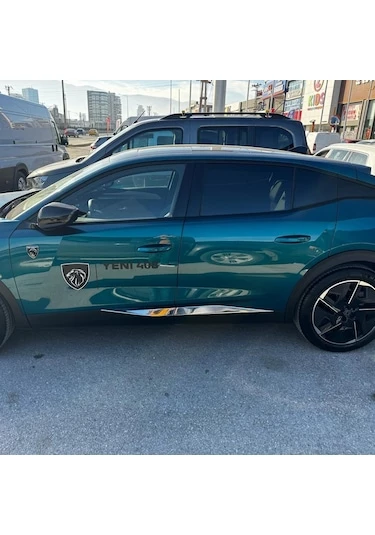Peugeot 408 Krom Set 2022> 6 Parça Paslanmaz Çelik (Yan Kapı Çıtası + Arka Tampon + Bagaj İç Eşiği) - 4