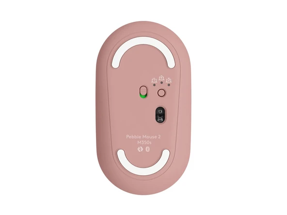 LOGITECH PEBBLE M350S PEMBE KABLOSUZ SESSİZ MOUSE 910-007014 - Resim 3