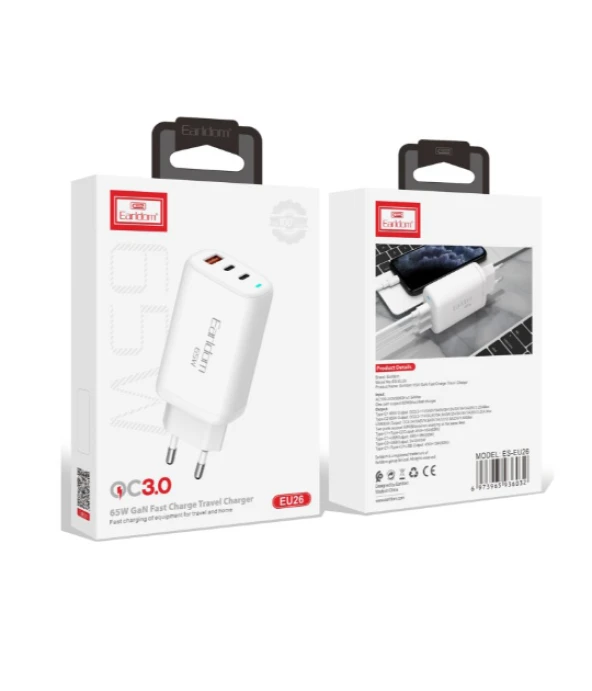 Peeq Earldom EU26C 2 Adet 65W Type-C Çıkışlı Hızlı Şarj Cihazı - 7