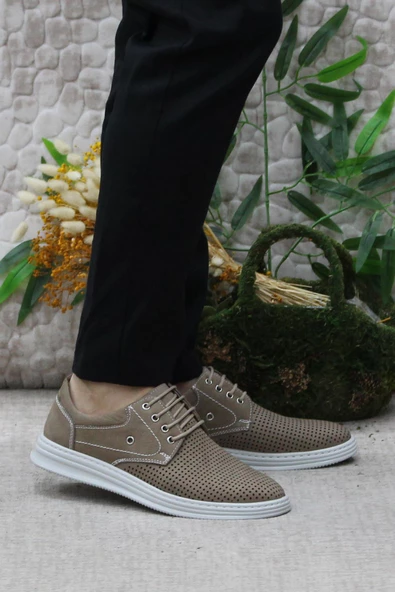 Mehmet Mete 1120 Kum Nubuk Hakiki Deri Erkek Ayakkabı ürün görseli