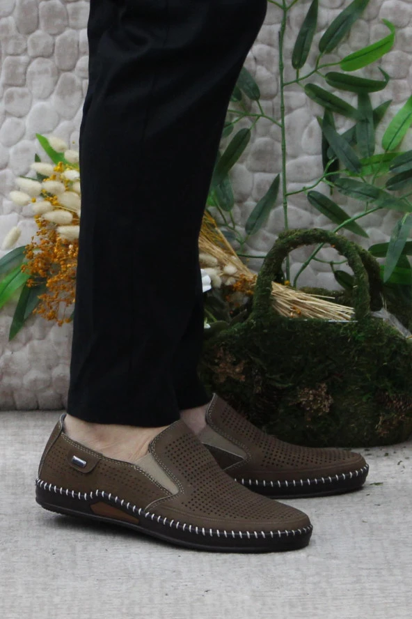 Mehmet Mete 030 Kahve Nubuk Hakiki Deri Erkek Ayakkabı ürün görseli