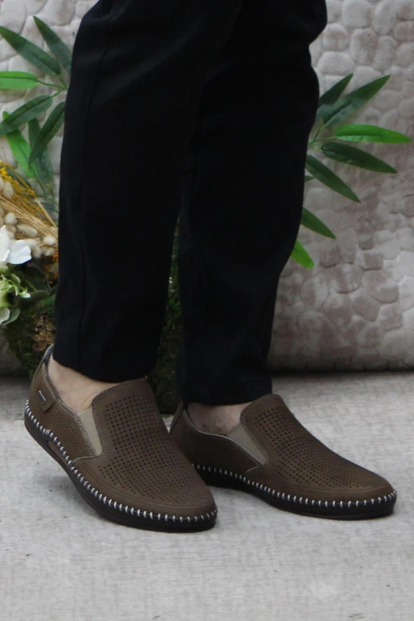 Mehmet Mete 030 Kahve Nubuk Hakiki Deri Erkek Ayakkabı - Resim 2