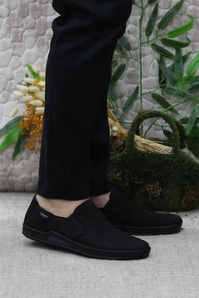 Mehmet Mete 030 Siyah Nubuk Hakiki Deri Erkek Ayakkabı ürün görseli