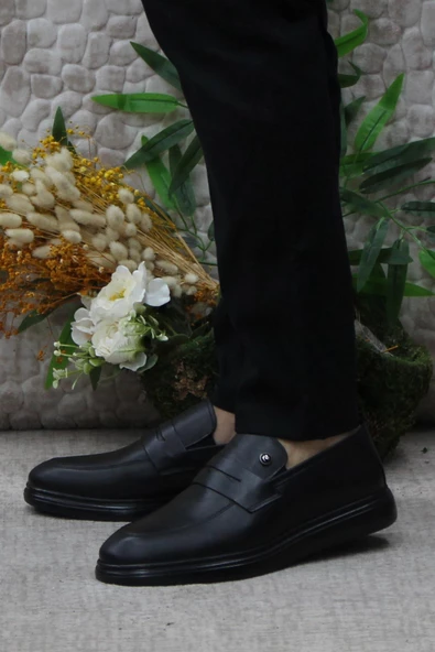 Pierre Cardin 14207 Siyah Orijinal Ürün İç Ve Dış Hakiki Deri Erkek Ayakkabı - Resim 3