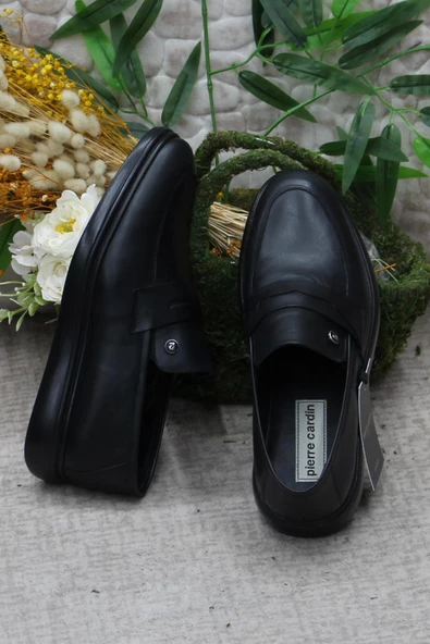Pierre Cardin 14207 Siyah Orijinal Ürün İç Ve Dış Hakiki Deri Erkek Ayakkabı - Resim 6