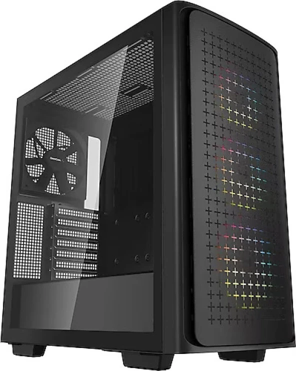 DeepCool CK560+750 Watt Power Supply RGB Tempered Glass RGB ATX Mid Tower Siyah Kasa