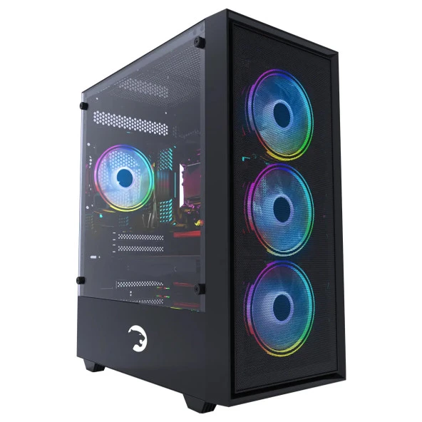 GamePower Manta 4*120mm A-RGB Fan Gaming Siyah mATX Kasa