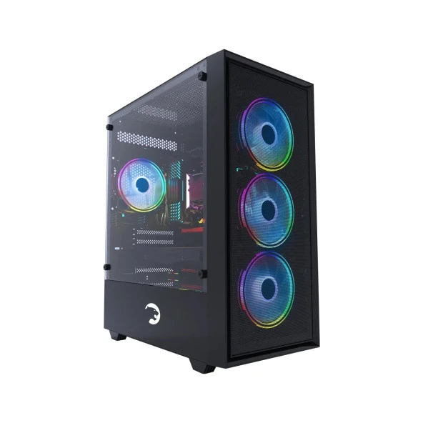 GamePower Manta 4*120mm A-RGB Fan 700W 80+ Gold Full Modüler PSU mATX Gaming Kasa